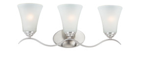 Bathroom Fixtures Three Lights by Maxim ( 16 | 12083FTSN Vital ) 