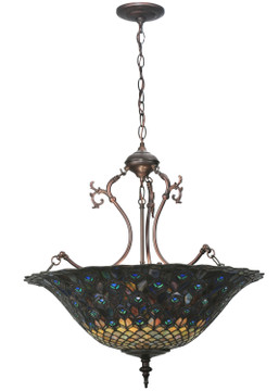 Pendants Bowl Style by Meyda Tiffany ( 57 | 38159 Tiffany Peacock Feather ) 