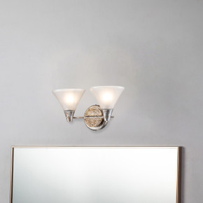 Bathroom Fixtures Two Lights by Lucas + McKearn ( 175 | BB1114S-2 Lemoine ) 