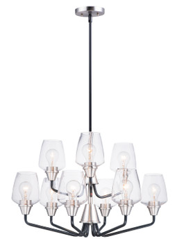 Mid. Chandeliers Glass Up by Maxim ( 16 | 26127CLBKSN Goblet ) 