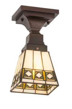 Semi-Flush Mts. Glass Down by Meyda Tiffany ( 57 | 185602 Diamond Band Mission ) 
