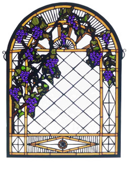 Home Accents Tiffany Windows/Wall Panels by Meyda Tiffany ( 57 | 38656 Grape Diamond Trellis ) 