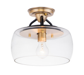 Semi-Flush Mts. Glass Down by Maxim ( 16 | 26129CLBZAB Goblet ) 