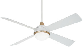 Fans Ceiling Fans by Minka Aire ( 15 | F623L-WHF/SBR Orb Led ) 