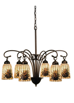 Mid. Chandeliers Glass Down by Meyda Tiffany ( 57 | 18669 Pine Barons ) 