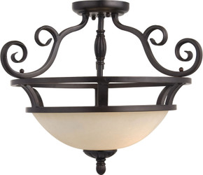 Semi-Flush Mts. Bowl Style by Maxim ( 16 | 12201FIOI Manor ) 