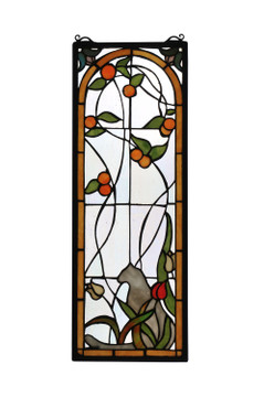 Home Accents Tiffany Windows/Wall Panels by Meyda Tiffany ( 57 | 67117 Cat & Tulips ) 