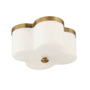 Flush Mounts Glass Down by Maxim ( 16 | 12240WTNAB Clover ) 