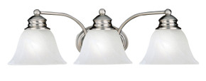 Bathroom Fixtures Three Lights by Maxim ( 16 | 2688MRSN Malaga ) 
