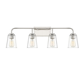 Bathroom Fixtures Four Lights by Meridian ( 446 | M80045PN Mbath ) 