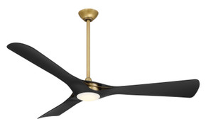 Fans Ceiling Fans by Minka Aire ( 15 | F668L-LBR/CL Bridge ) 