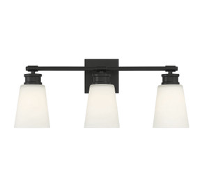 Bathroom Fixtures Three Lights by Meridian ( 446 | M80055MBK ) 
