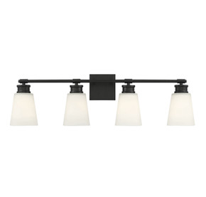 Bathroom Fixtures Four Lights by Meridian ( 446 | M80056MBK ) 