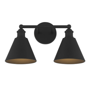 Bathroom Fixtures Two Lights by Meridian ( 446 | M80063MBK ) 