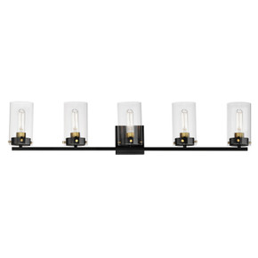 Bathroom Fixtures Five+Lights by Maxim ( 16 | 12405CLBKSBR Pinn ) 