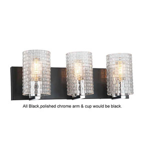 Bathroom Fixtures Three Lights by Maxilite ( 501 | MX 6148-07-3 Haiden ) 