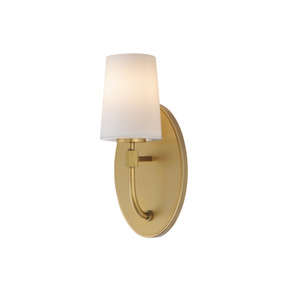 Sconces Single Glass by Maxim ( 16 | 12691WTNAB Durham ) 