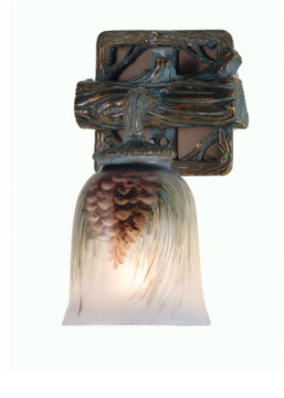 Sconces Single Glass by Meyda Tiffany ( 57 | 49517 Pinecone ) 