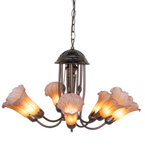Mid. Chandeliers Glass Up by Meyda Tiffany ( 57 | 251583 Amber/Purple ) 