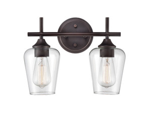 Bathroom Fixtures Two Lights by Millennium ( 59 | 9702-RBZ Ashford ) 