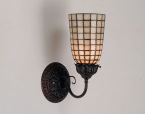 Sconces Single Glass by Meyda Tiffany ( 57 | 74057 Geometric ) 