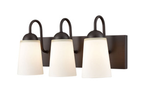 Bathroom Fixtures Three Lights by Millennium ( 59 | 9813-RBZ Ivey Lake ) 