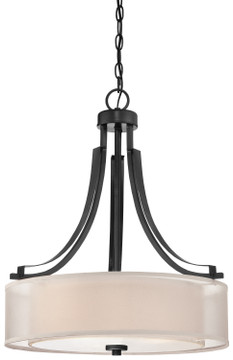 Pendants Drum Shade by Minka-Lavery ( 7 | 4104-66 Parsons Studio ) 