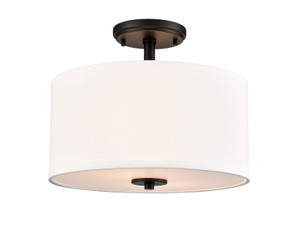Semi-Flush Mts. Drum Shade by Millennium ( 59 | 41102-MB Guyten ) 