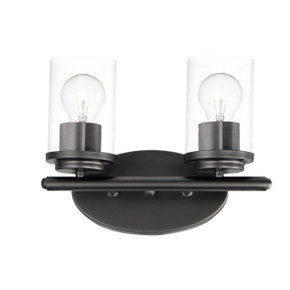 Bathroom Fixtures Two Lights by Maxim ( 16 | 10212CLBK Corona ) 