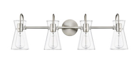 Bathroom Fixtures Four Lights by Millennium ( 59 | 21004-BN Camellia ) 