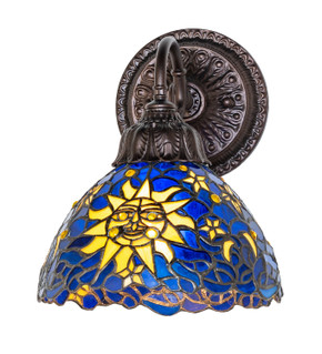 Sconces Single Glass by Meyda Tiffany ( 57 | 274140 Sun, Moon & Stars ) 