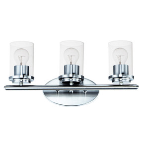 Bathroom Fixtures Three Lights by Maxim ( 16 | 10213CLPC Corona ) 