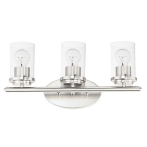 Bathroom Fixtures Three Lights by Maxim ( 16 | 10213CLSN Corona ) 