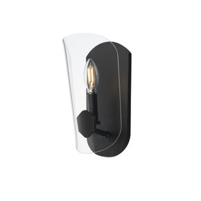 Sconces Single Glass by Maxim ( 16 | 32351CLBK Armory ) 