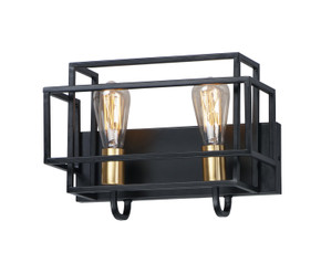 Bathroom Fixtures Two Lights by Maxim ( 16 | 10242BKSBR Liner ) 