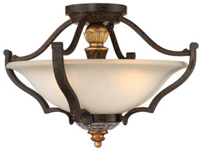 Semi-Flush Mts. Bowl Style by Metropolitan ( 29 | N6450-652 Chateau Nobles ) 