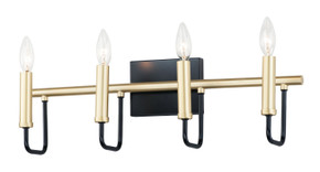 Bathroom Fixtures Four Lights by Maxim ( 16 | 10254BKGLD Sullivan ) 