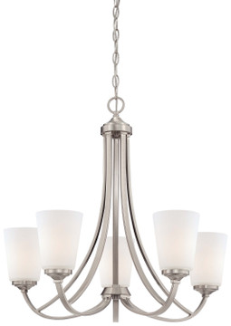 Mid. Chandeliers Glass Up by Minka-Lavery ( 7 | 4965-84 Overland Park ) 