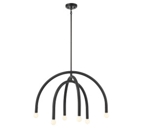Mid. Chandeliers Glass Down by Meridian ( 446 | M100115MBK ) 