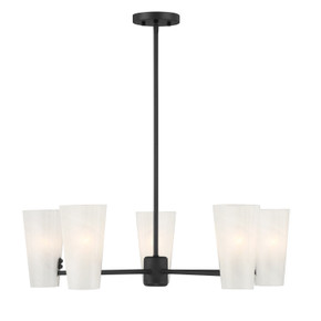 Mid. Chandeliers Glass Up by Meridian ( 446 | M100130MBK ) 