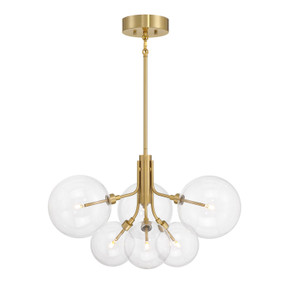 Mid. Chandeliers Glass Down by Meridian ( 446 | M100135NB ) 