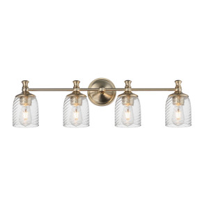 Bathroom Fixtures Four Lights by Maxim ( 16 | 21354CRSCH Swirl ) 