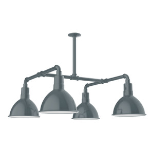 Exterior Chandeliers by Montclair Light Works ( 518 | MSP115-40-T48 Deep Bowl ) 