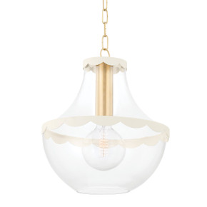 Pendants Glass Down by Mitzi ( 428 | H668701L-AGB/SCR Alaina ) 