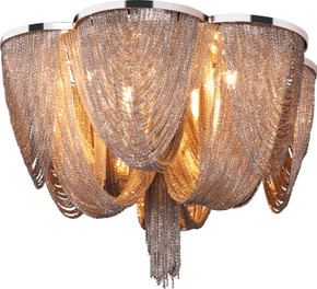 Flush Mounts Metal Shade by Maxim ( 16 | 21460NKPN Chantilly ) 