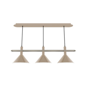Linear/Island 3 Light Bar by Montclair Light Works ( 518 | CHR422-18-96 Raceway ) 