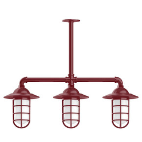 Linear/Island 3 Light Bar by Montclair Light Works ( 518 | MSK052-55-T36-G07 Vaportite ) 