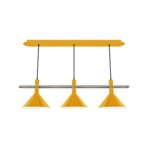 Linear/Island 3 Light Bar by Montclair Light Works ( 518 | CHR422-21-96 Raceway ) 