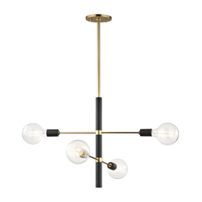 Mid. Chandeliers Glass Down by Mitzi ( 428 | H178804-AGB/BK Astrid ) 