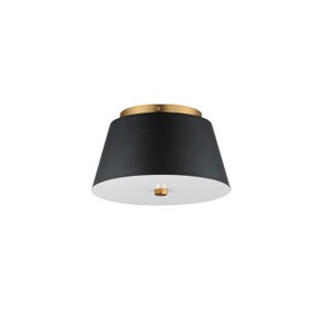 Flush Mounts Drum Shade by Maxim ( 16 | 10710WTBKNAB Miles ) 